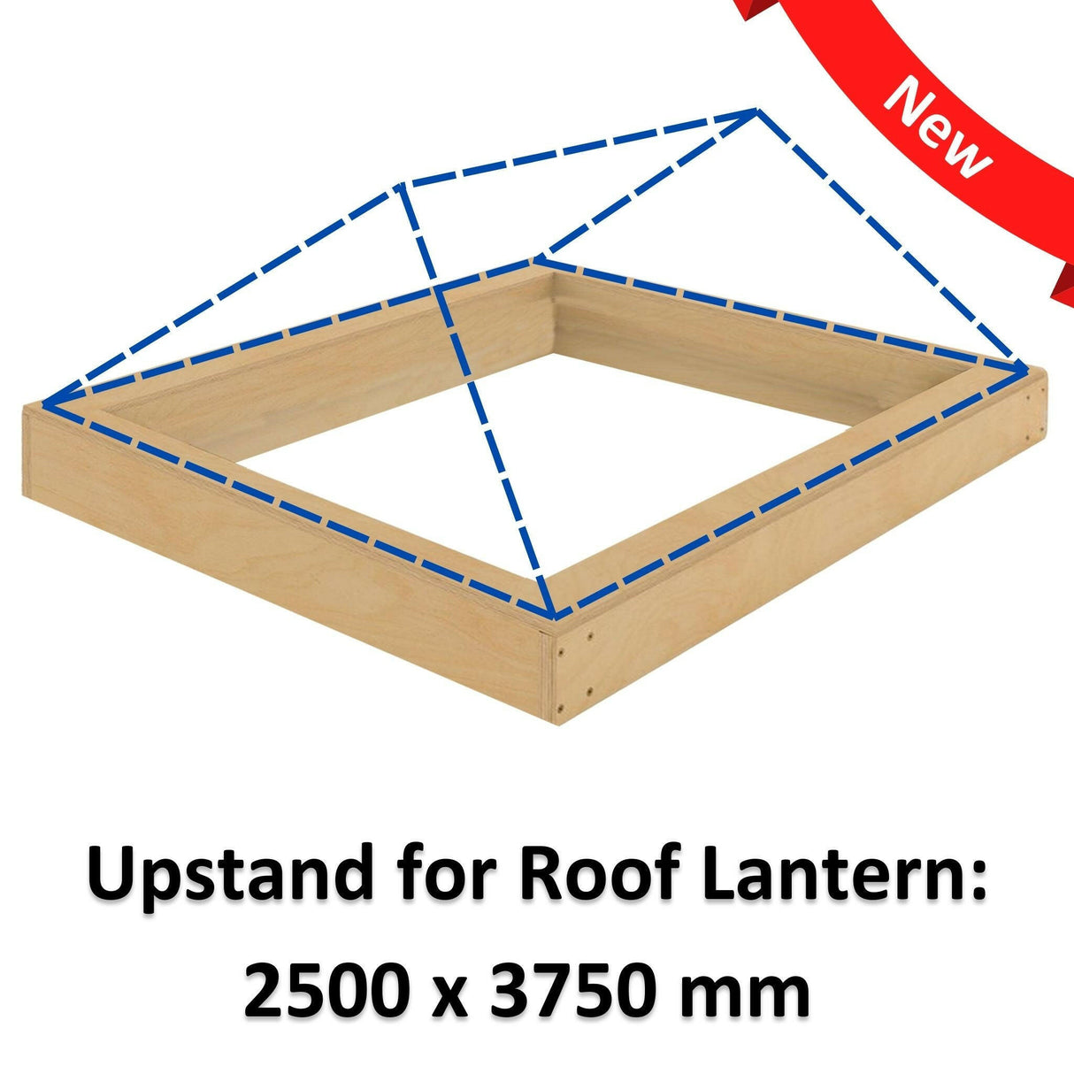 2500 x 3750 mm Insulated Upstand for Roof Lantern.