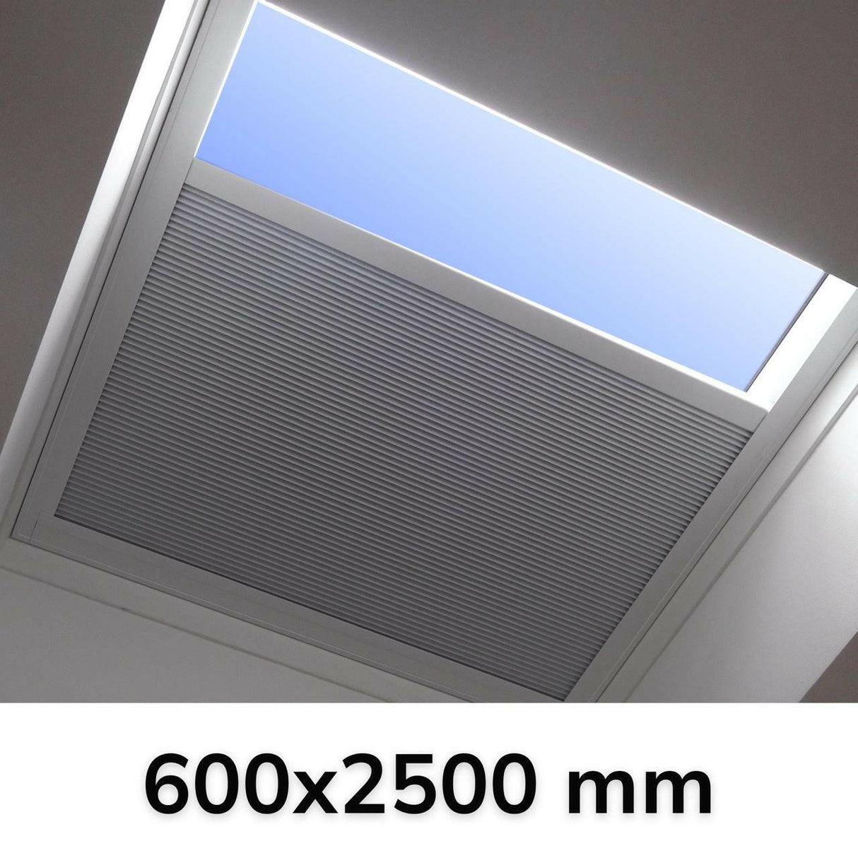 600 x 2500 mm LD Manual Blinds for Flat / Pitched Roof Skylights & Roof Lanterns.