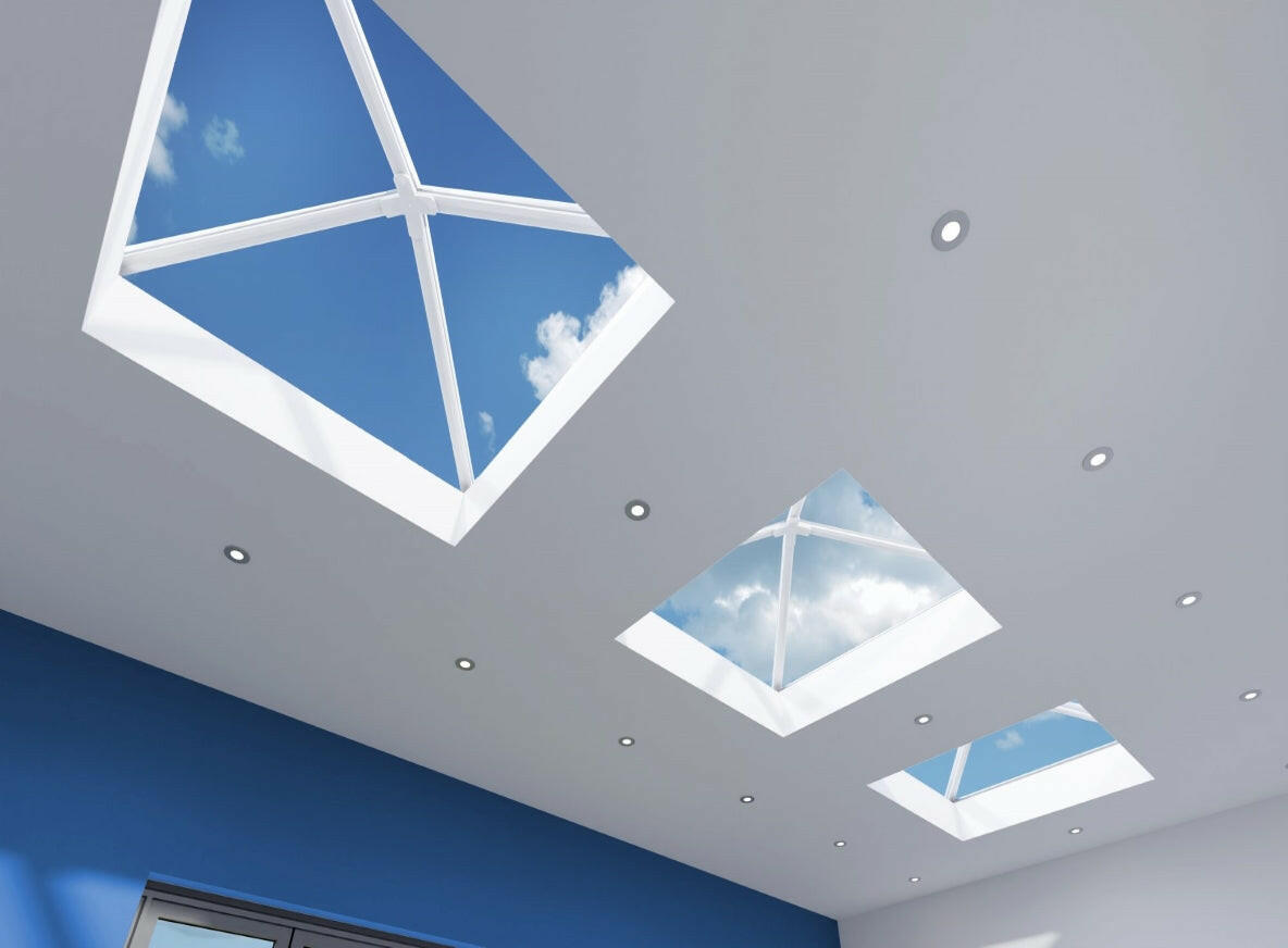 1200 x 1200 mm Stratus Aluminium Roof Lantern Style 8 (Pyramid).