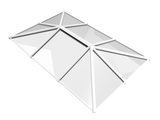 1200 x 4500 mm Stratus Aluminium Roof Lantern Style 5 (Traditional).