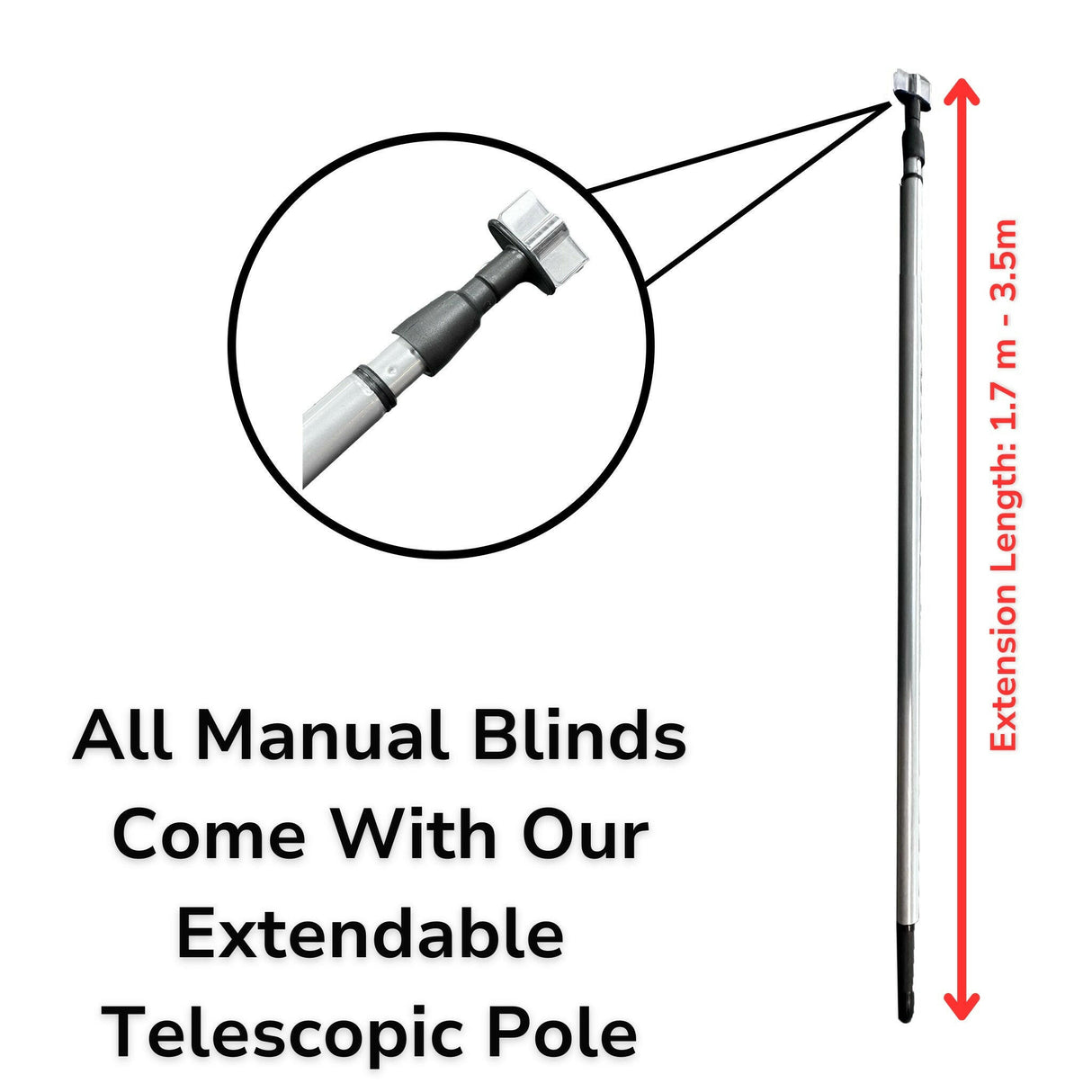 1000 x 1000 mm LD Manual Blinds for Flat / Pitched Roof Skylights & Roof Lanterns.