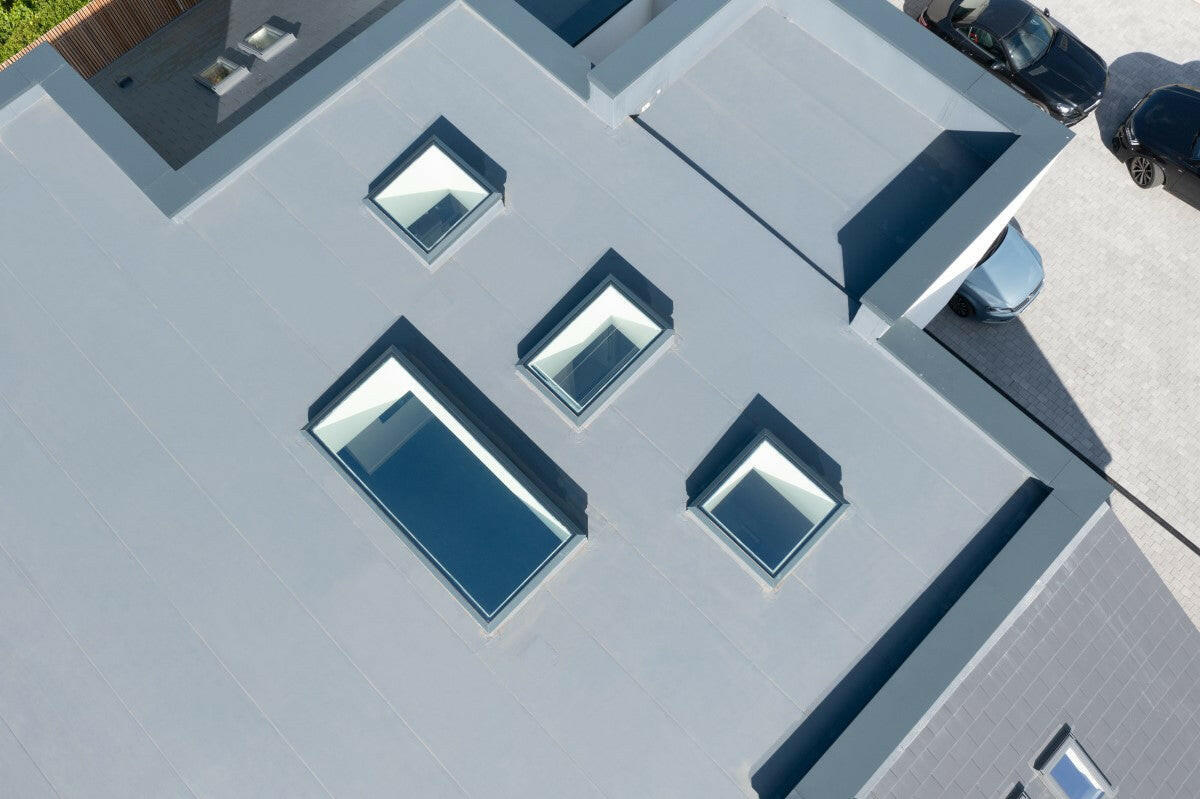 1200 x 1200 mm Brett Martin Fixed Flat Roof Skylight.