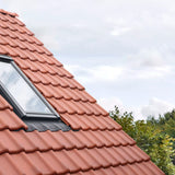 55x78 cm VELUX Pro EDW CK02 1000 Tile Flashing with Insulation | Grey Aluminium Finish.