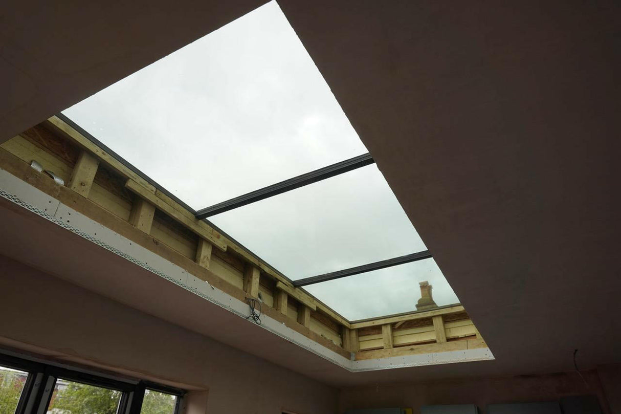 Custom Size Frameless Modular Skylights (Flat / Pitched Roof).