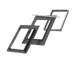 134x98 cm VELUX Pro+ EDL UK04 2100 Leisteen lood met isolatie | Koperen afwerking