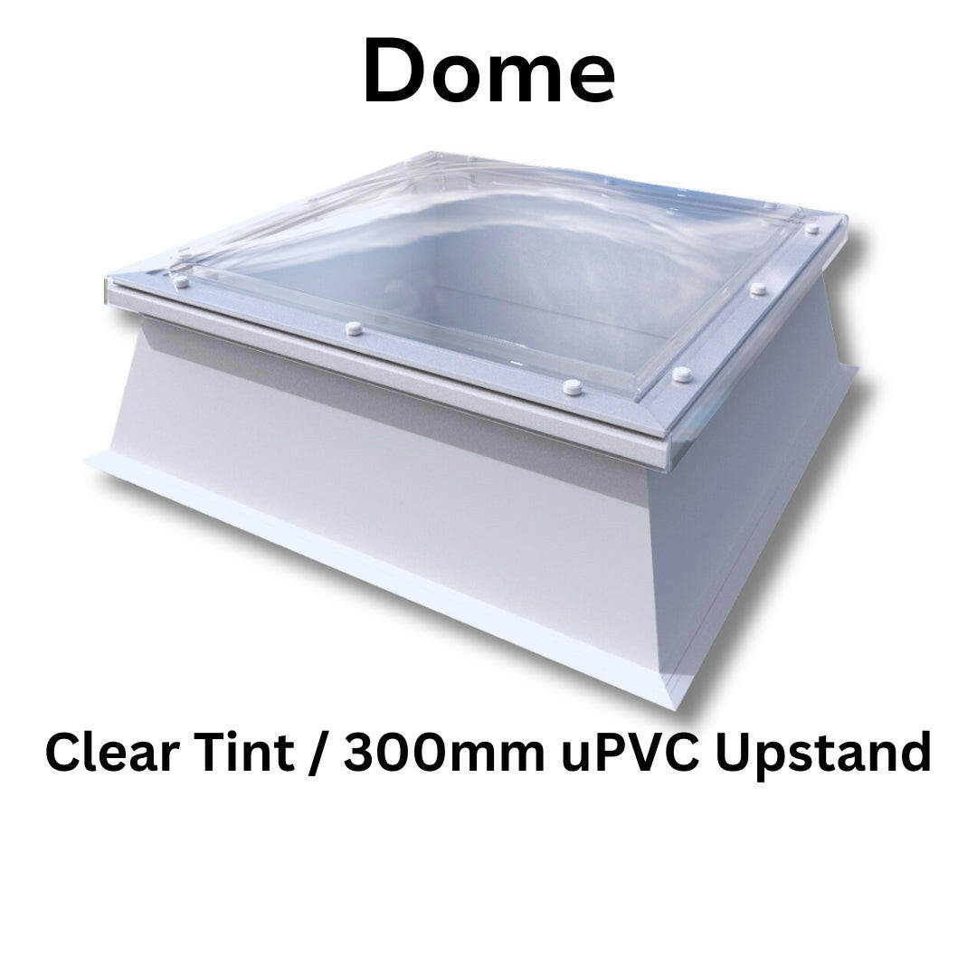 450 x 450 mm Polycarbonate Fixed Dome Rooflight by Mardome Trade.