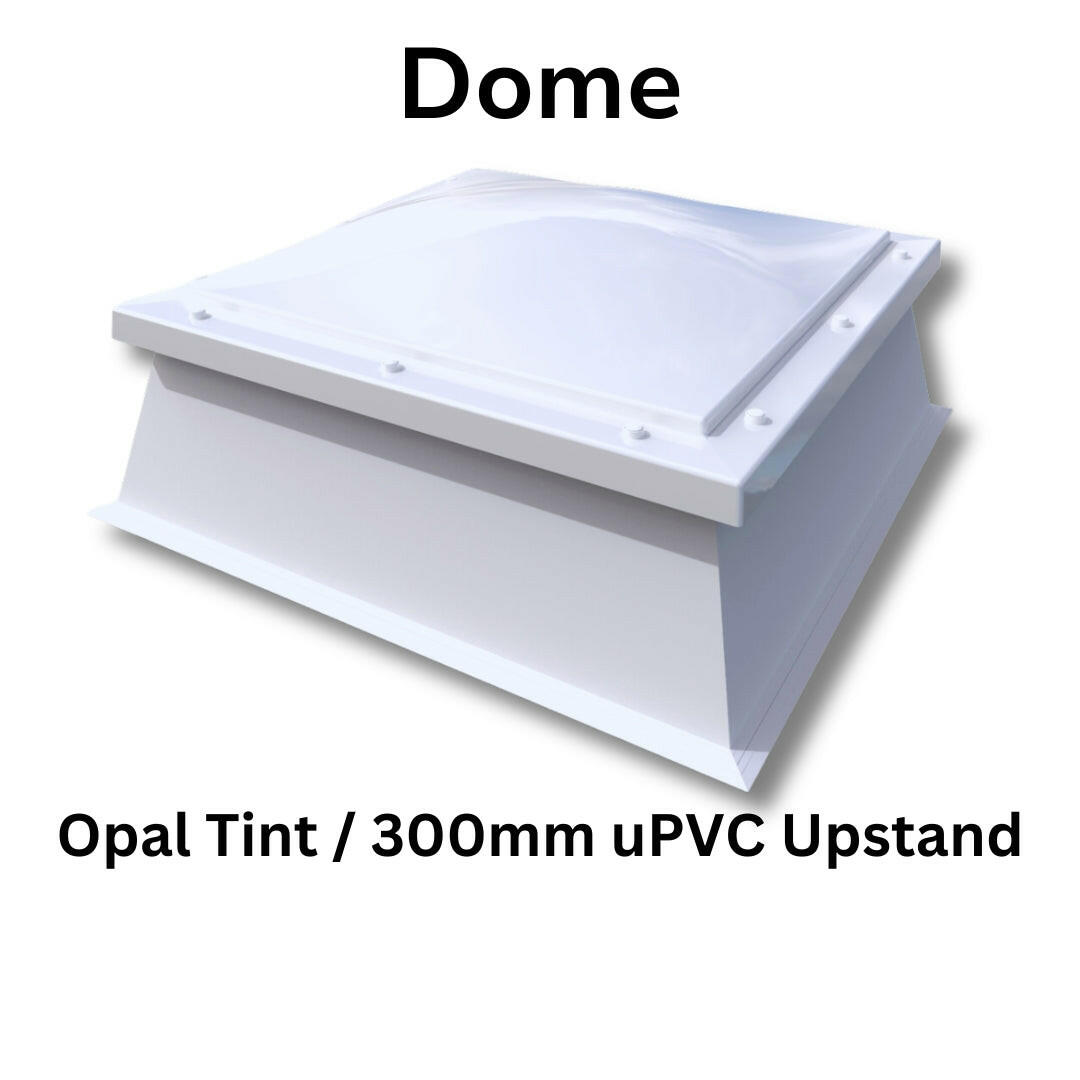 450 x 450 mm Polycarbonate Fixed Dome Rooflight by Mardome Trade.