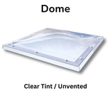 450 x 450 mm Polycarbonate Fixed Dome Rooflight by Mardome Trade.