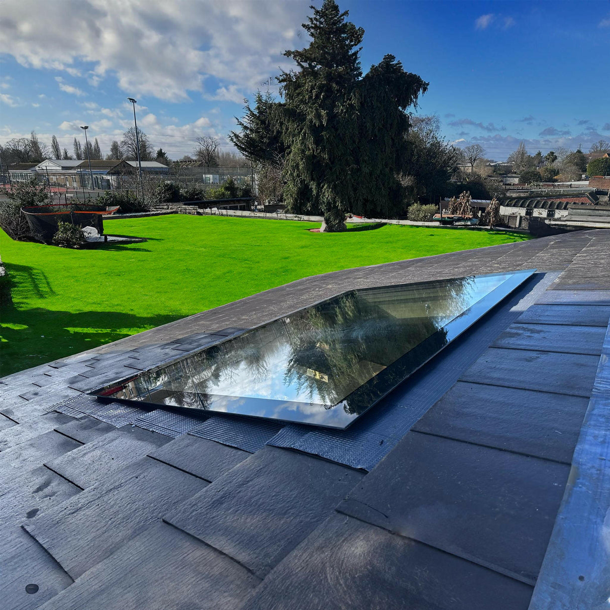 1200 x 1800 mm LD Frameless Triple Glazed Pitched Roof Skylight.