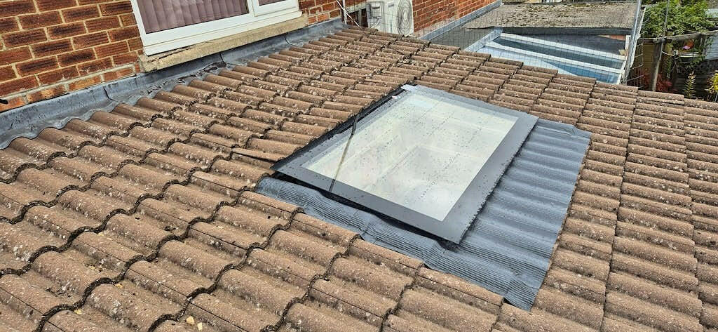 1000 x 3000 mm LD Frameless Triple Glazed Pitched Roof Skylight.