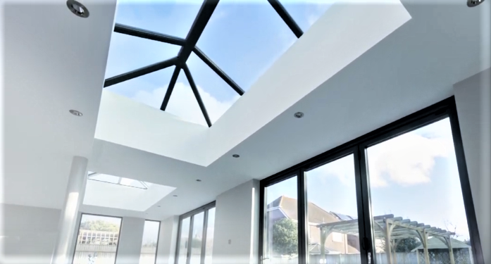 1000 x 2500 mm Stratus Aluminium Roof Lantern Style 5 (Traditional).