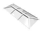 1000 x 3000 mm Stratus Aluminium Roof Lantern Style 3 (Traditional).