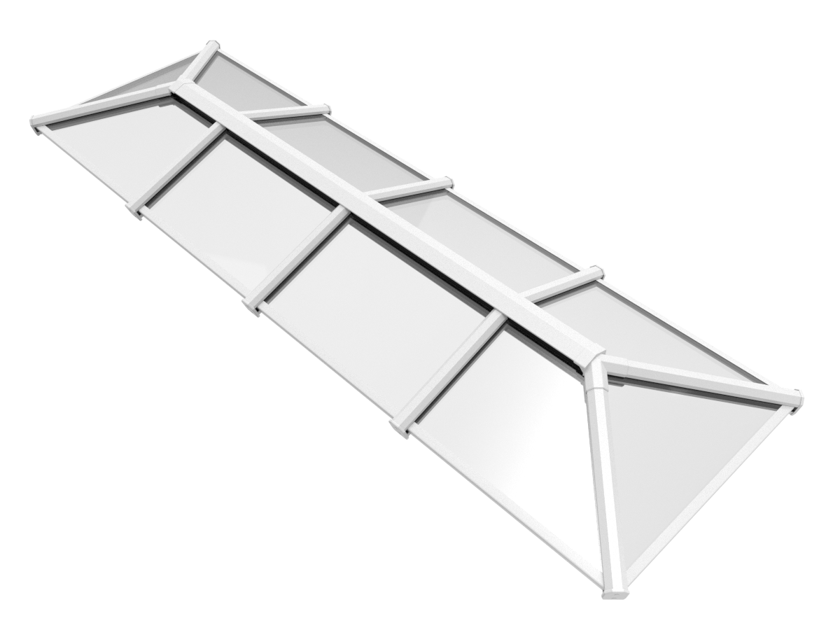 1250 x 3000 mm Stratus Aluminium Roof Lantern Style 6 (Traditional).