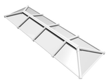 1000 x 4500 mm Stratus Aluminium Roof Lantern Style 6 (Traditional).